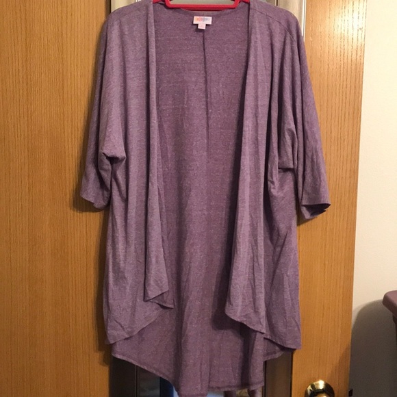 Lilac open front LuLaRoe cardigan size small - Picture 1 of 6